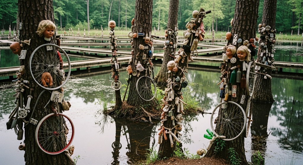 Doll's Head Trail (Constitution Lakes Park) — Roadside & Outdoor Oddities in Atlanta