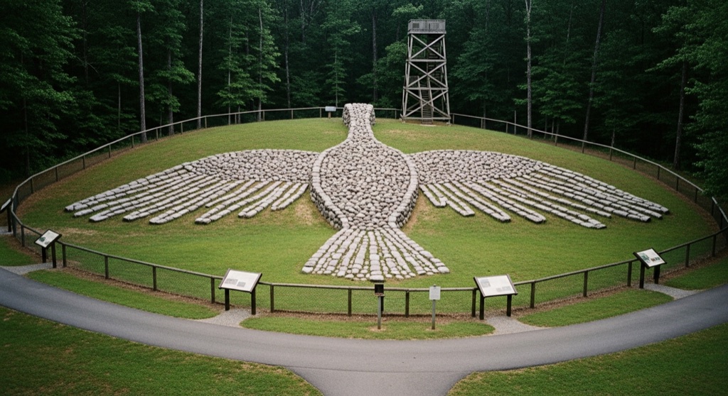 Rock Eagle Effigy Mound — Roadside & Outdoor Oddities in Atlanta