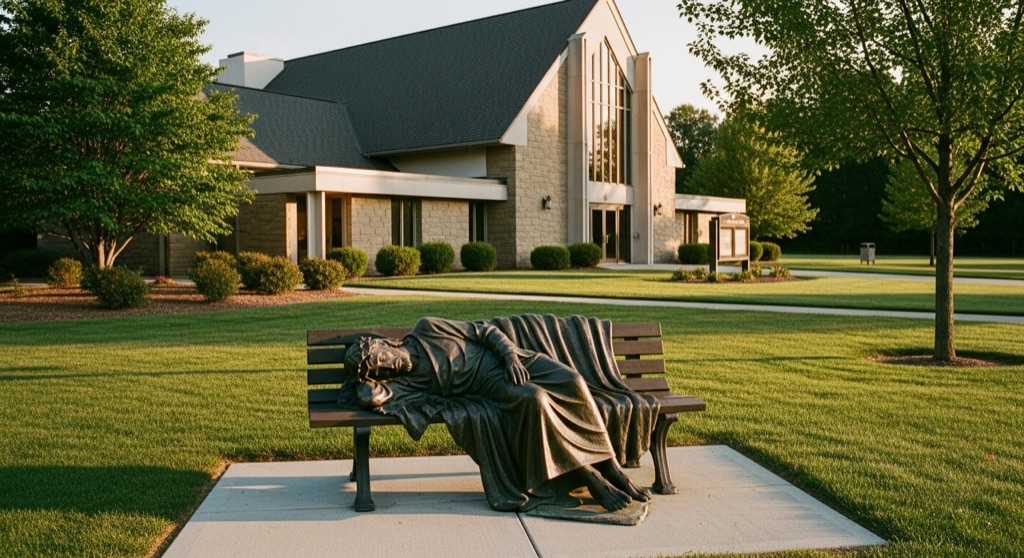 Homeless Jesus Statue — Roadside & Outdoor Oddities in Charlotte