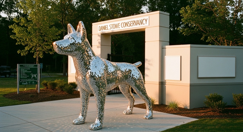 Spot the Disco Dog — Roadside & Outdoor Oddities in Charlotte