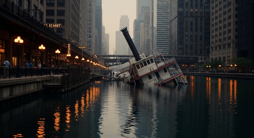 Eastland Disaster Site & Memorial Marker — Haunted & Secret History in Chicago