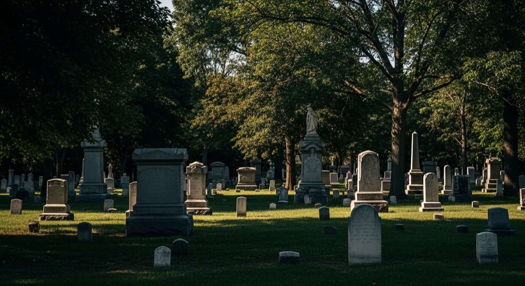 George Bangs Tree-Trunk Grave, Rosehill Cemetery — Haunted & Secret History in Chicago
