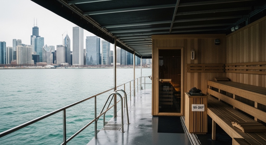 Kiln Floating Sauna — Sound, Soak & Movement in Chicago