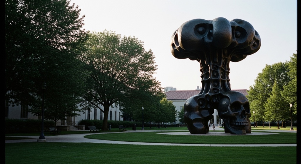 Nuclear Energy (Henry Moore sculpture) — Oddities & Curiosities in Chicago
