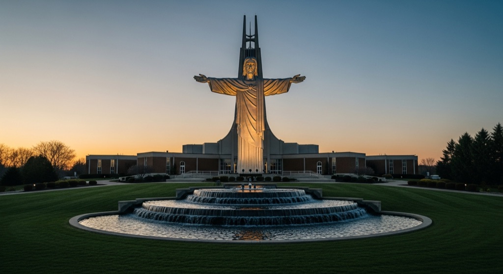 Lux Mundi Statue ('Hug Me Jesus') — Roadside & Outdoor Oddities in Cincinnati