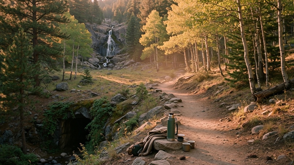 Atmosphere of Horsethief Falls Trail — Pike National Forest, between Divide and Cripple Creek (Pikes Peak west side)