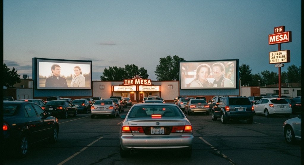 Mesa Drive-In Theatre — After Dark & Night Sky in Colorado Springs