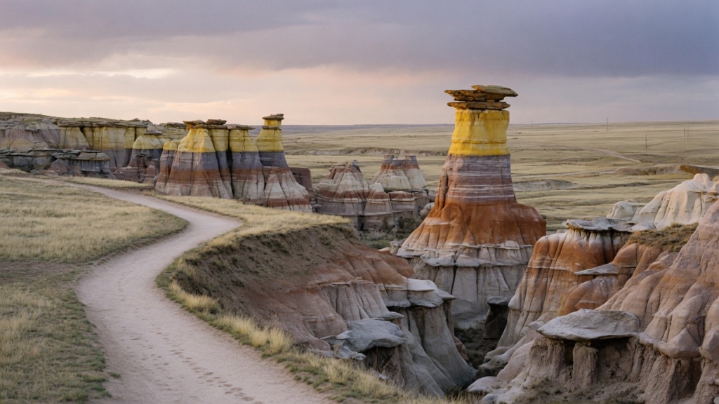 Atmosphere of Paint Mines Interpretive Park (Hoodoos) — Calhan (45 min east of Colorado Springs)