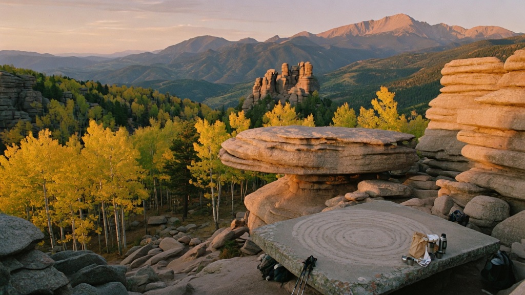 Atmosphere of Pancake Rocks Trail — Divide / Pikes Peak region (Pike National Forest)
