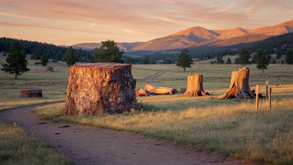 Atmosphere of Petrified Forest Loop at Florissant Fossil Beds National Monument — Florissant (northwest of Cripple Creek)