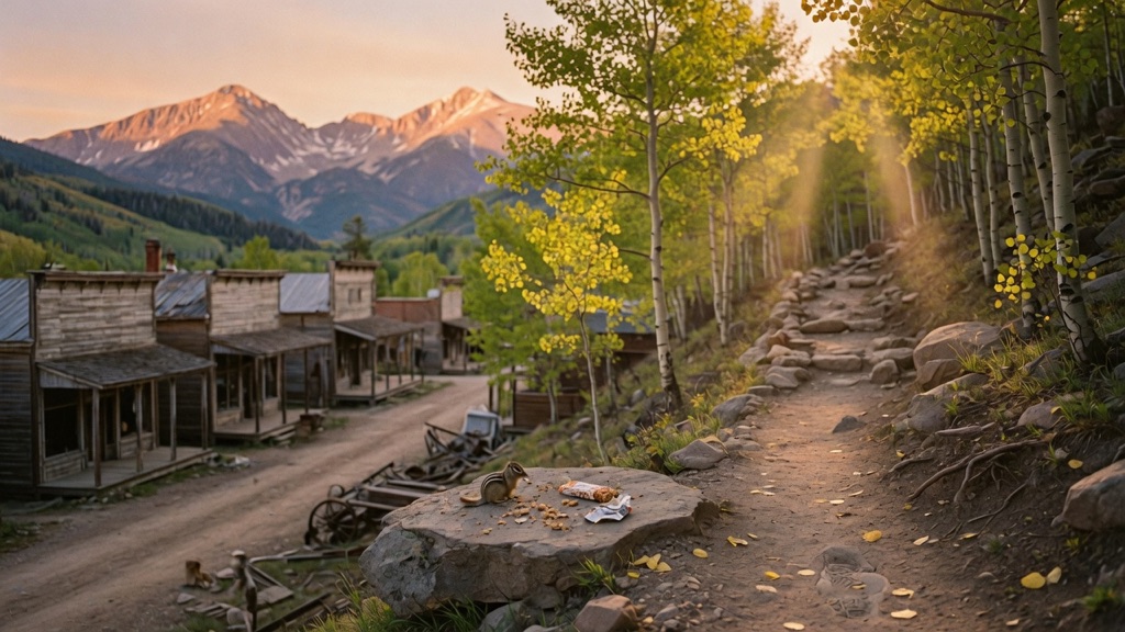 Atmosphere of Poplar Gulch Trail (from St. Elmo ghost town) — St. Elmo / Chalk Creek