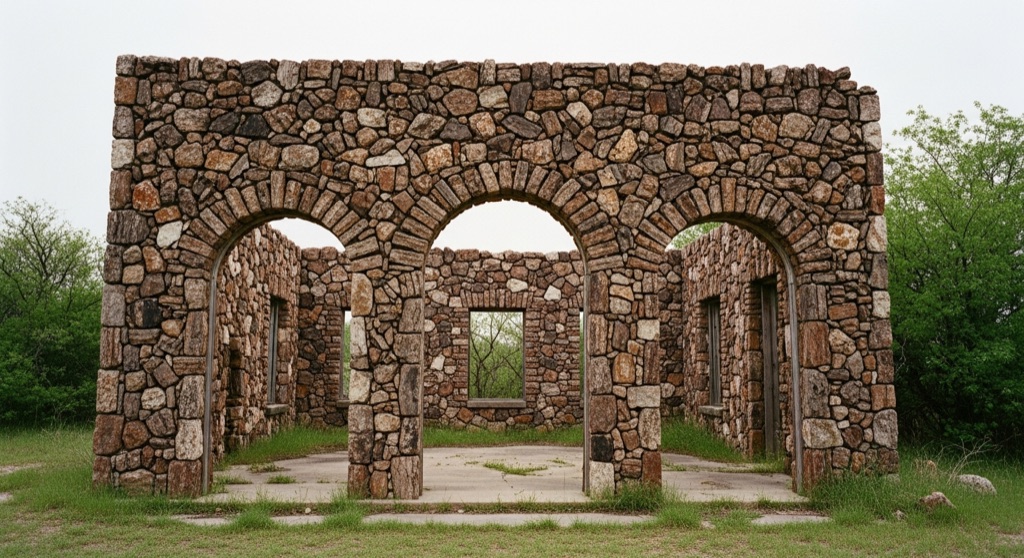 Atmosphere of Petrified Wood Speakeasy Ruins (Ed Young Station) — Glen Rose