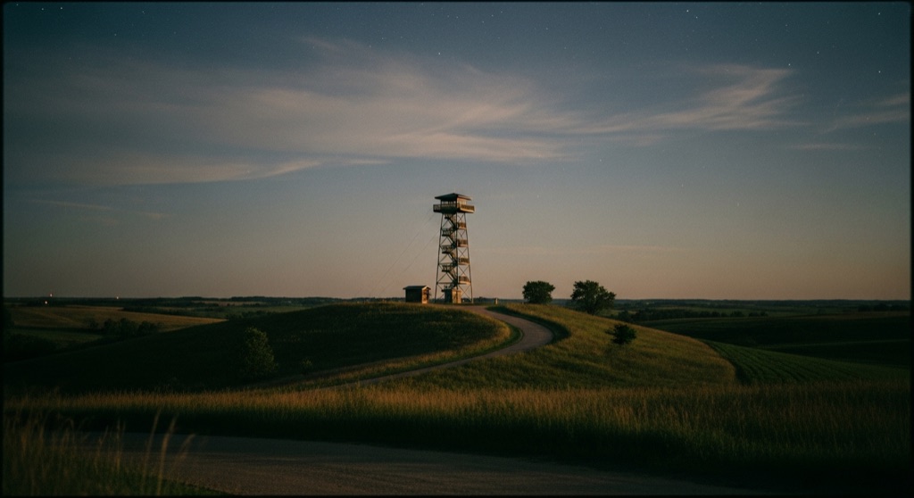 Annett Nature Center observation tower — After Dark & Night Sky in Des Moines