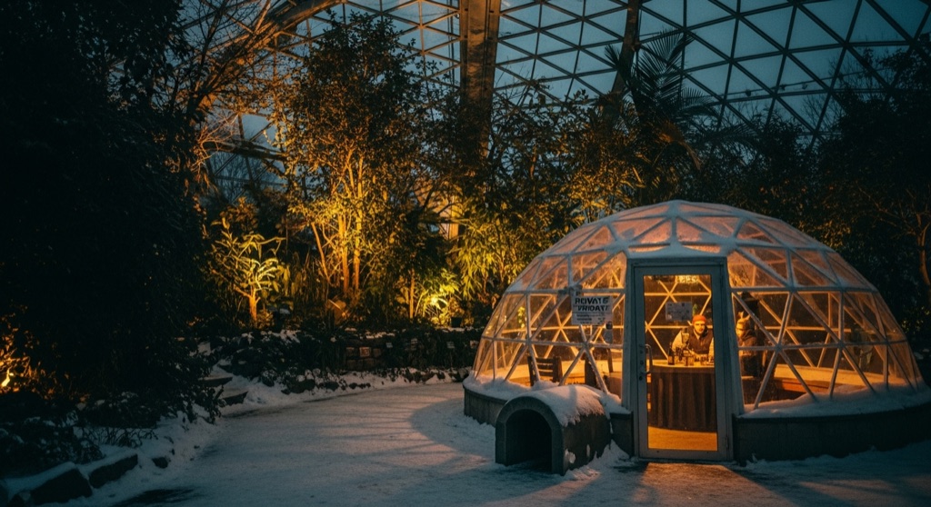 Dome After Dark at Greater Des Moines Botanical Garden — Roadside & Outdoor Oddities in Des Moines