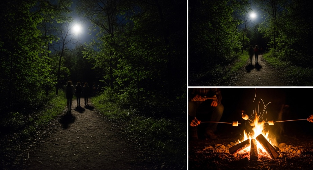 Full Moon Hike at Fort Des Moines Park — After Dark & Night Sky in Des Moines