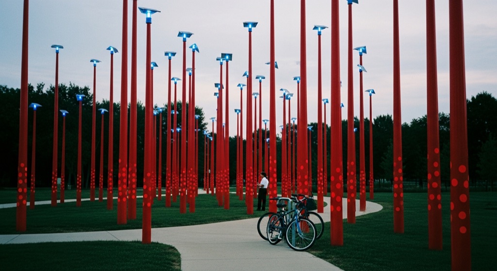 Red Pole Park — Roadside & Outdoor Oddities in Detroit