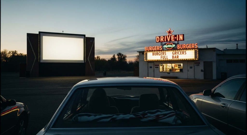 Holiday Twin Drive-In — After Dark & Night Sky in Fort Collins