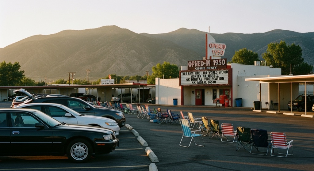 Boulevard Drive-In Theatre — After Dark & Night Sky in Kansas City