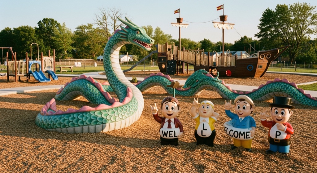Sheila Kemper Dietrich Park (Dragon Park) — Roadside & Outdoor Oddities in Kansas City