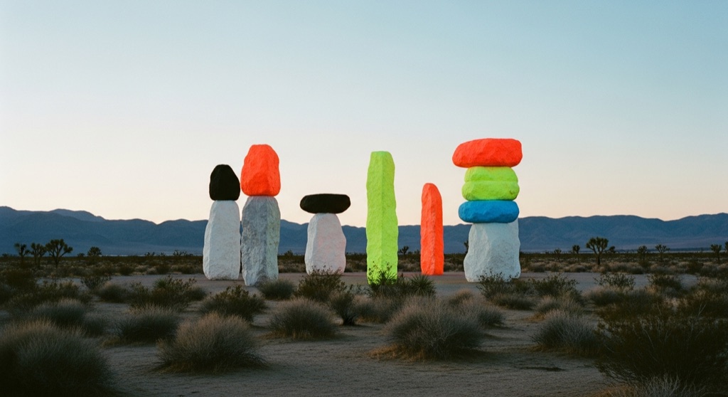 Seven Magic Mountains — Roadside & Outdoor Oddities in Las Vegas