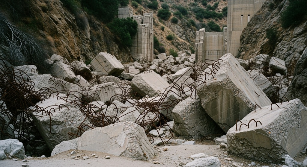 Concrete ruins of the St. Francis Dam — Abandoned & Forgotten in Los Angeles