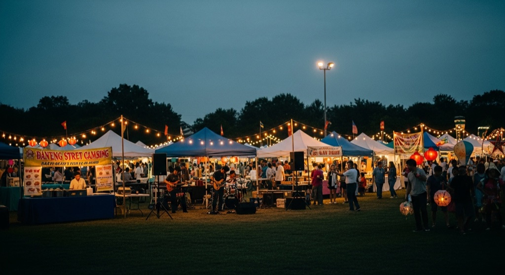 Asian Night Market — Memphis Agricenter — After Dark & Night Sky in Memphis