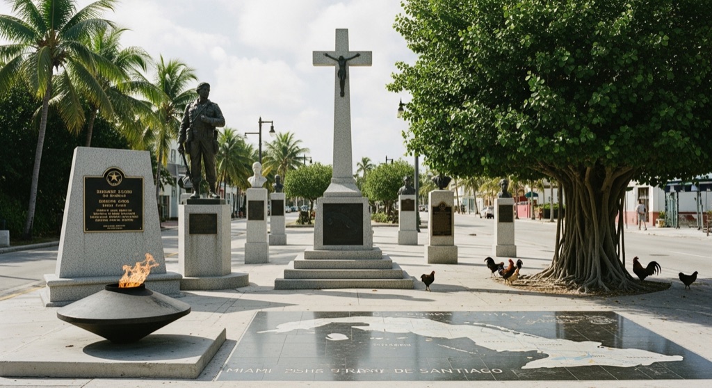 Cuban Memorial Boulevard Park — Roadside & Outdoor Oddities in Miami