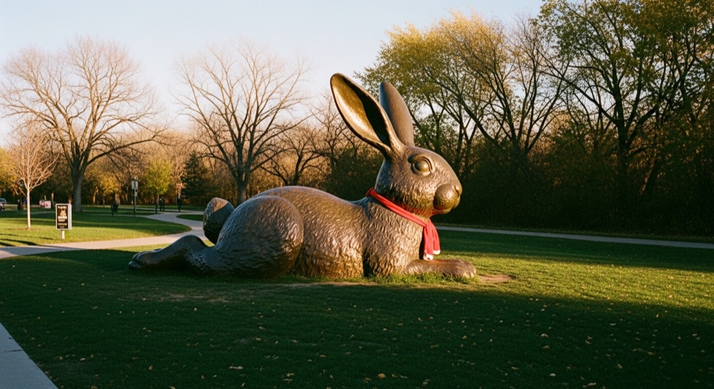 Cottontail on the Trail — Roadside & Outdoor Oddities in Minneapolis