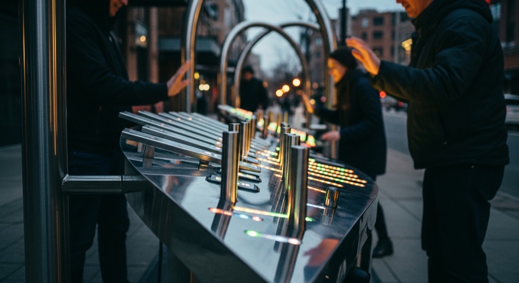 Sidewalk Harp — Roadside & Outdoor Oddities in Minneapolis