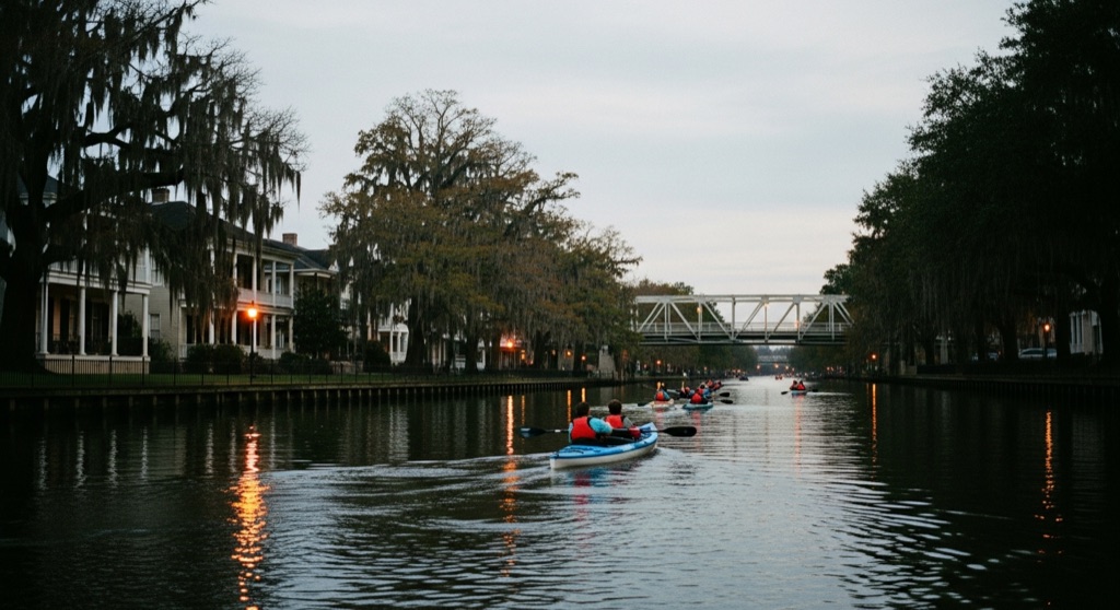 Bayou Paddlesports Night Paddle — After Dark & Night Sky in New Orleans