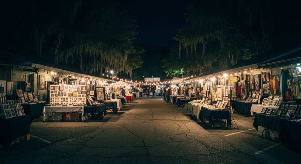 Frenchmen Art Bazaar Night Market — After Dark & Night Sky in New Orleans