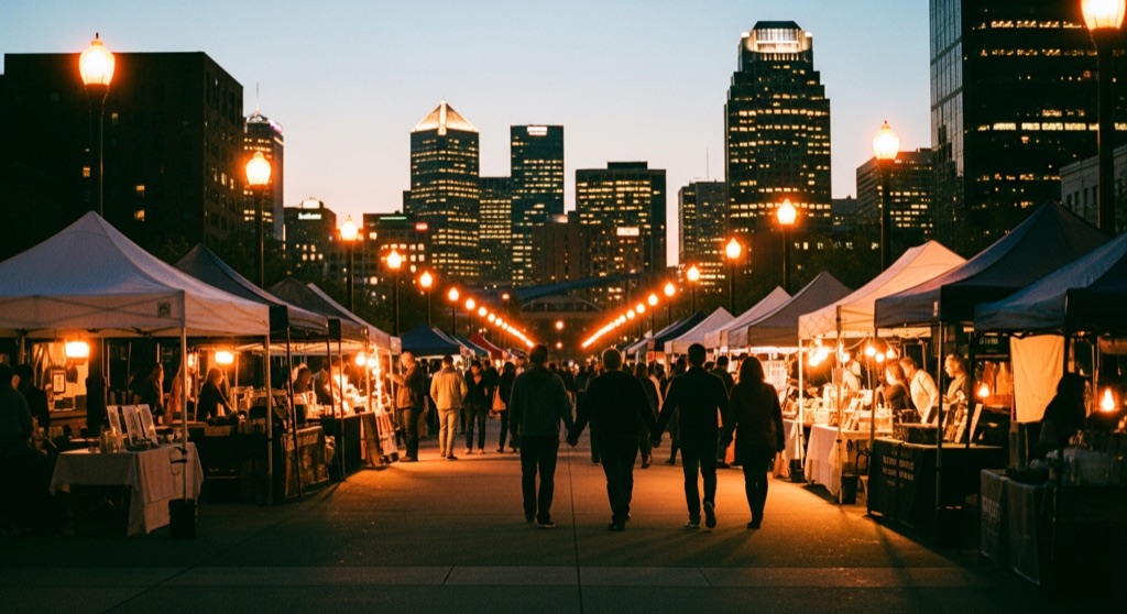 Night Market at Scissortail Park — After Dark & Night Sky in Oklahoma City