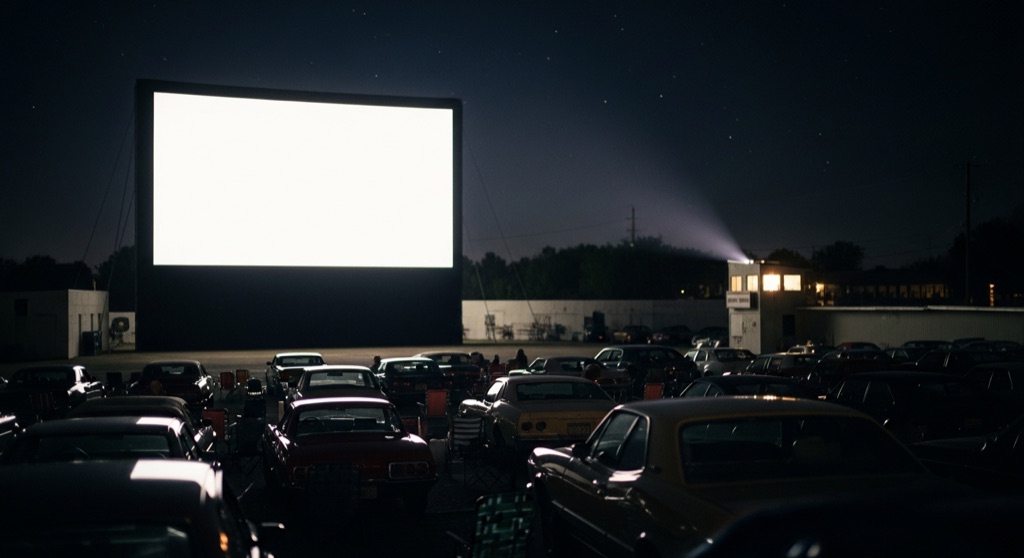 Mahoning Drive-In Theater — After Dark & Night Sky in Philadelphia