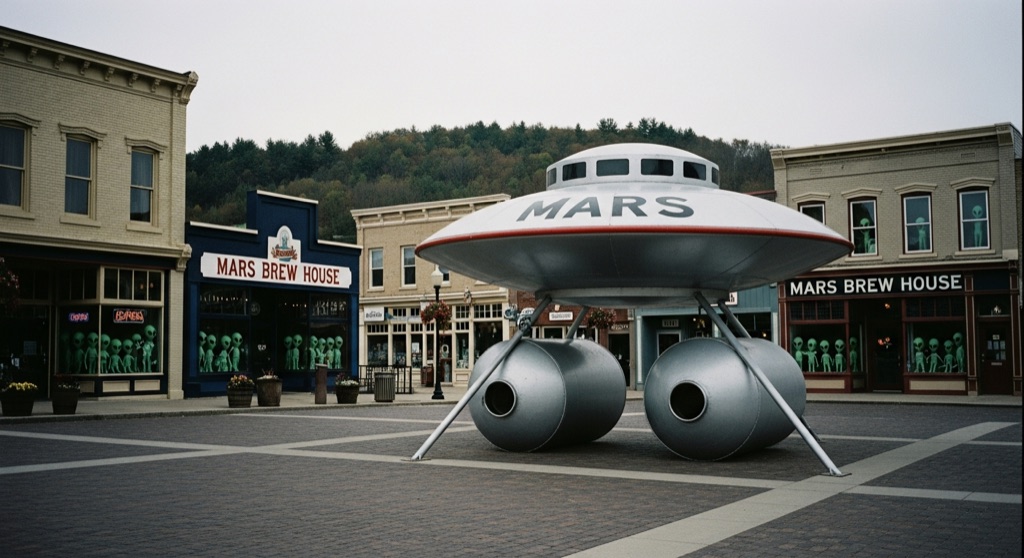 Mars Flying Saucer — Roadside & Outdoor Oddities in Pittsburgh