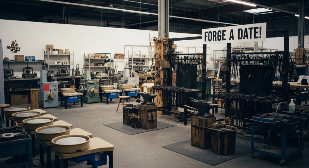 Past Lives Makerspace — "Forge a Date!" — Hands-On & Workshops in Portland
