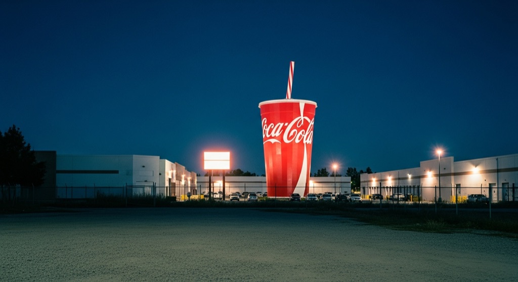 Giant Coke Cup with Straw — Roadside & Outdoor Oddities in Sacramento