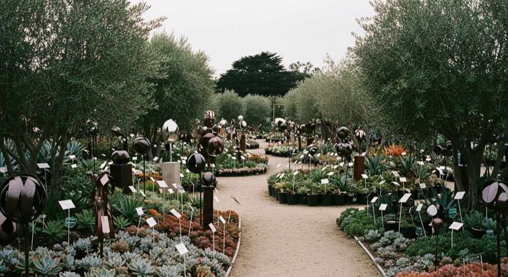 Sculpture IS: In the Garden (Sierra Azul Nursery) — Roadside & Outdoor Oddities in Santa Cruz