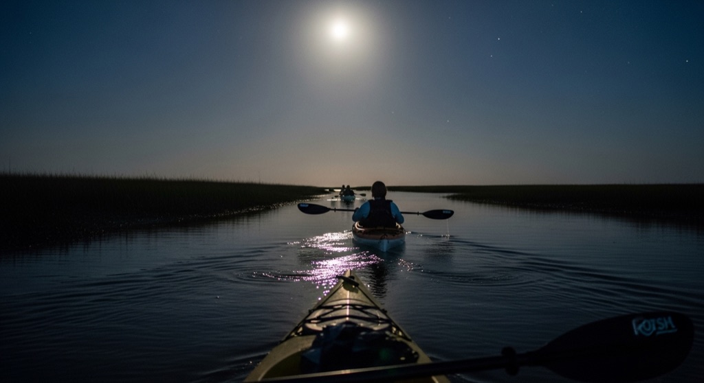 Savannah Canoe and Kayak — Full Moon Paddle — After Dark & Night Sky in Savannah