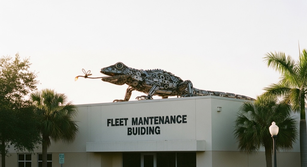 Security Lizard by Paul Eppling — Roadside & Outdoor Oddities in Tampa