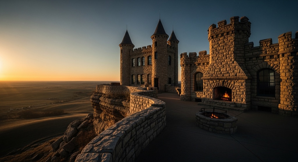 Atmosphere of Coronado Heights Castle — Lindsborg