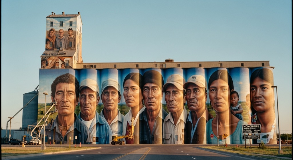Atmosphere of El Sueño Original — World-Record Grain Elevator Mural — NorthEnd / Northeast Corridor