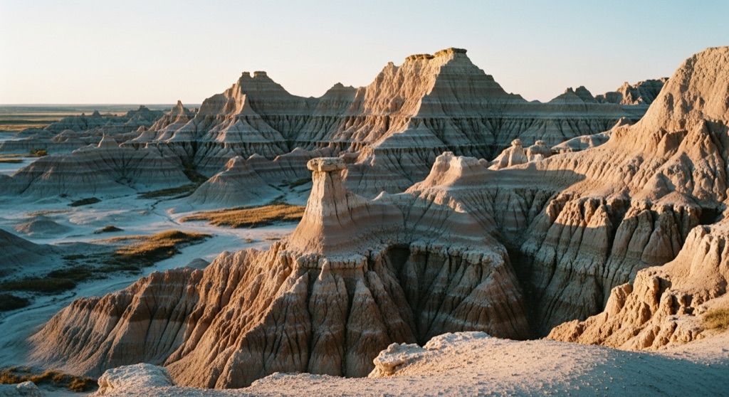 Atmosphere of Little Jerusalem Badlands State Park — Scott County (near Scott City)